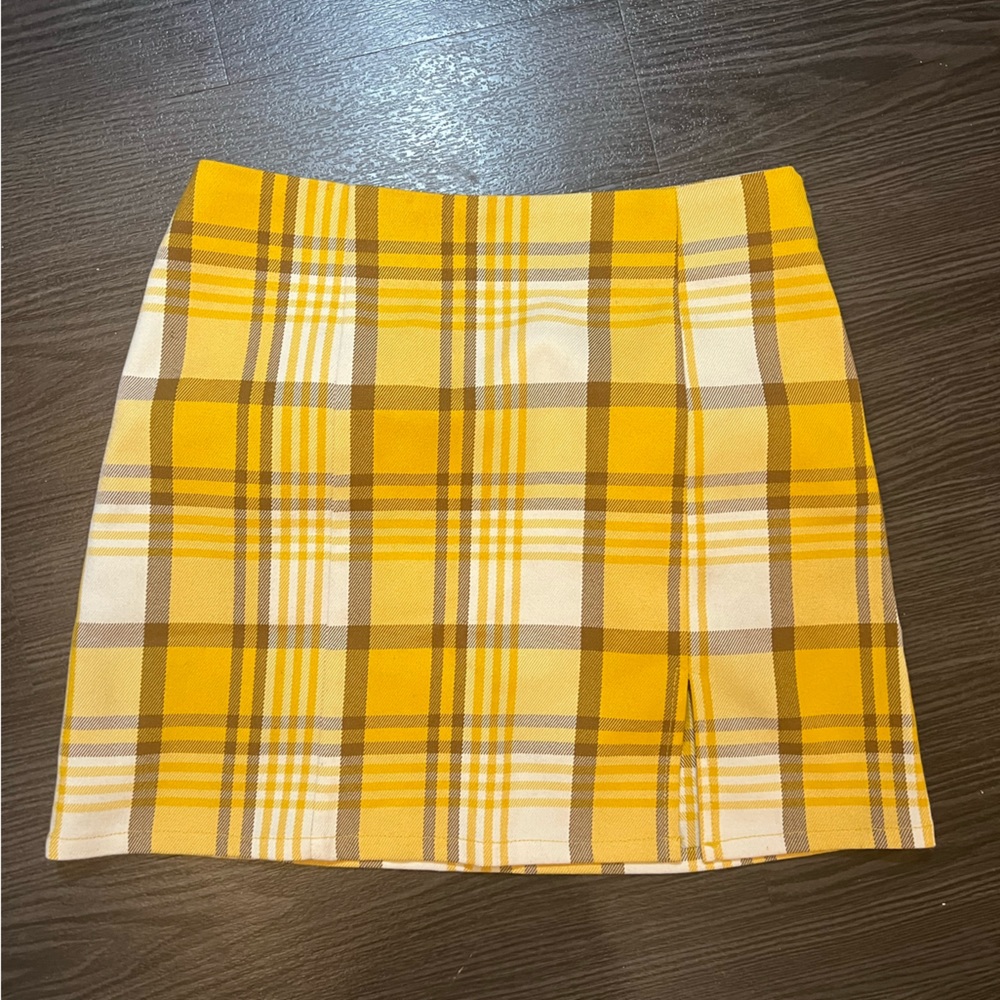 Yellow Plaid Cher / Clueless Costume Skirt Small